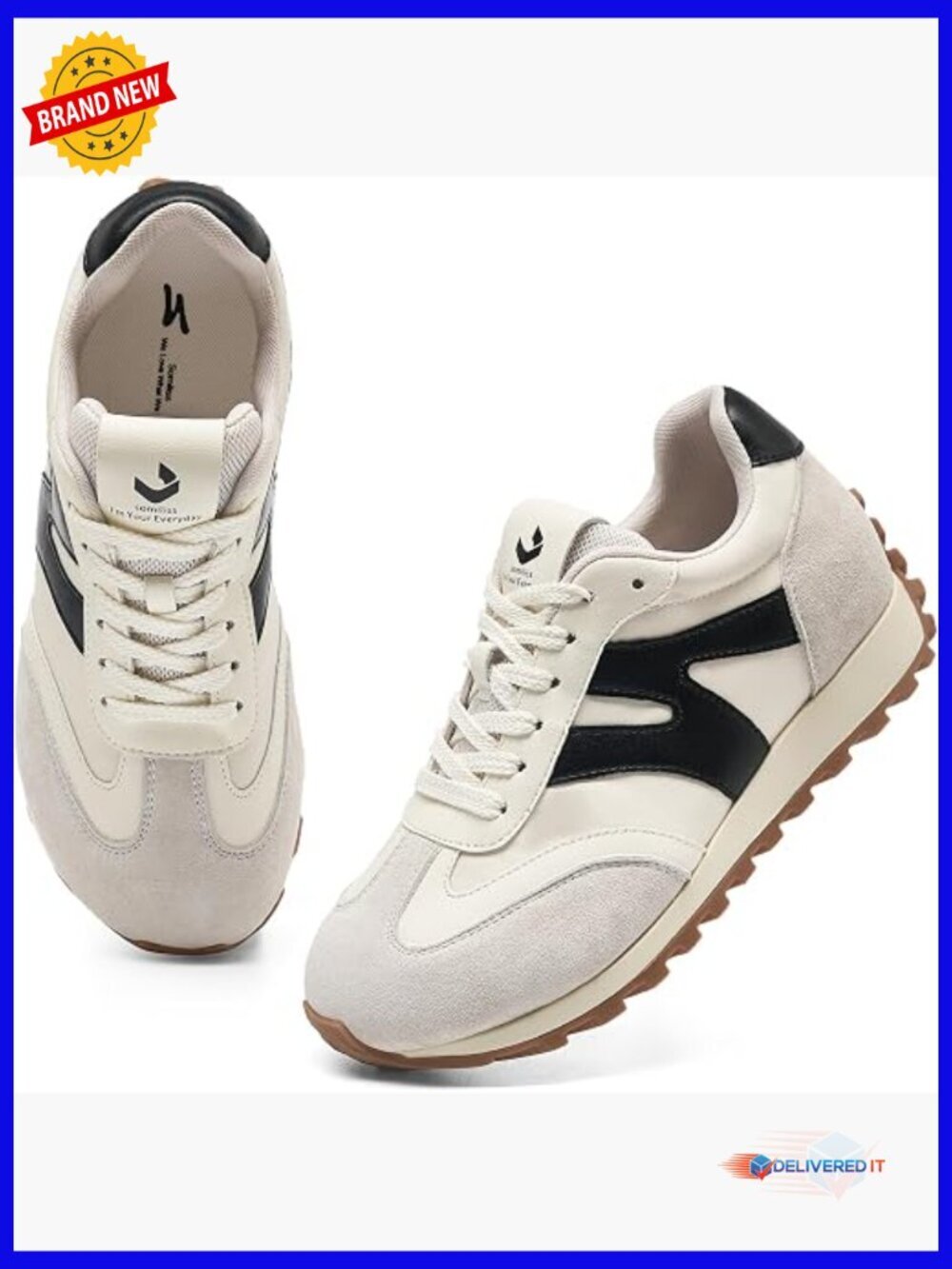 Wide Toe Box Women's Fashion Sneakers Breathable Non-Slip Walking Shoes